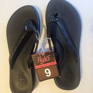 Flojos Black Flip Flops